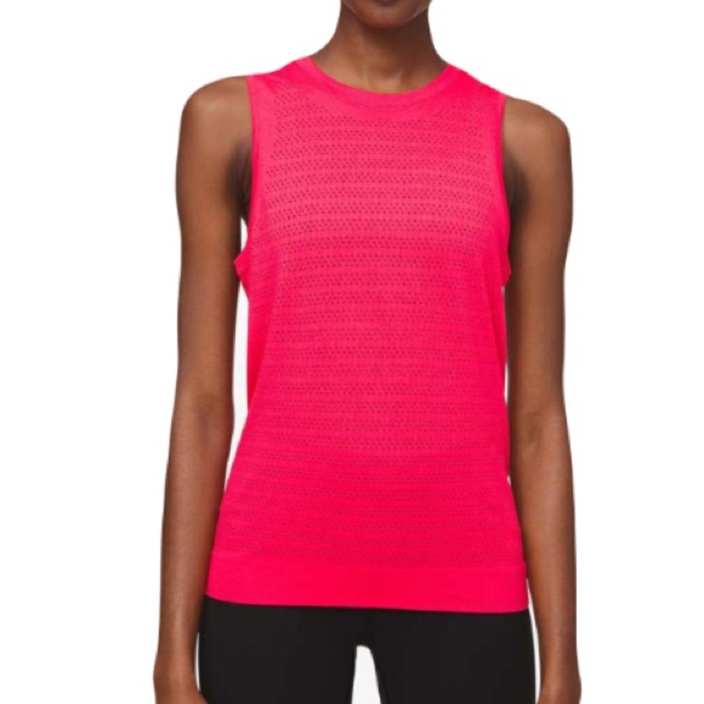 Lululemon Breeze By Muscle Tank II *Squad Pink Sz 10